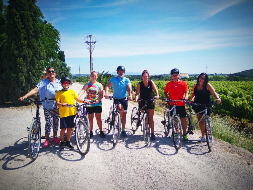 From Sitges: Cycling Tour with Winery visit and Tasting - Winery stop: cellar tour, cava and local wine tasting