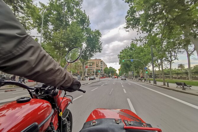 Full-Day Barcelona Tour by Sidecar Motorcycle - El Born on foot: medieval streets, Santa Maria del Mar, and easy walking