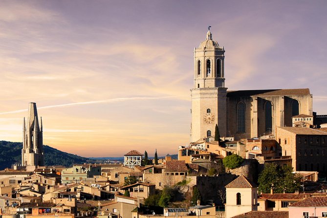Girona History, Legends, and Food Walking Tour with food tasting - Girona Cathedral from the outside: three styles and a famous nave