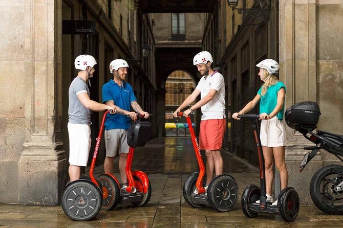 Insiders Segway Tour - Getting started at Carrer de Rull: training, helmets, and real-world pace