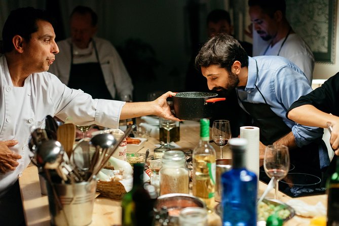 La Boqueria Market and Paella Cooking Class in Barcelona - The cooking workshop in an 18th-century apartment kitchen