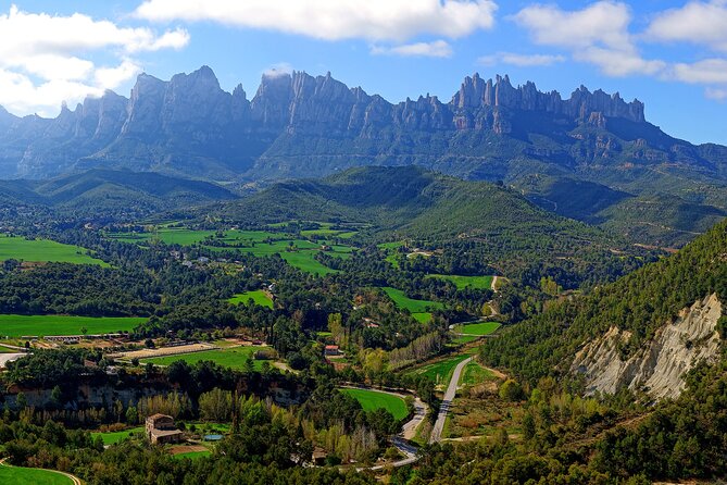 Montserrat Monastery Horse Riding & Walk – Small Group (Max 8) - The hillside farm stop and the wider Montserrat area