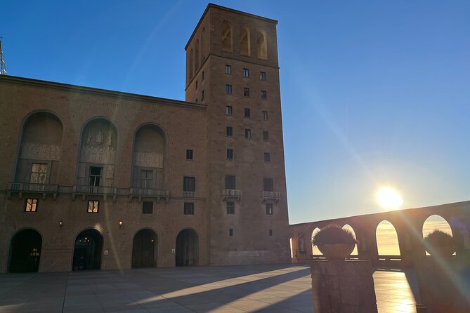 Montserrat very early : Hiking, Abbey, very small group - Santa Maria de Montserrat Abbey before the crowds
