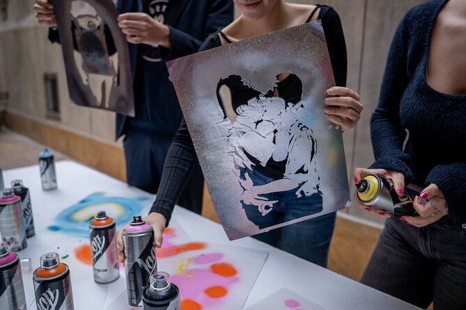 Museum Entrance with Stencil Art Workshop and Spray - Quick hits before you go