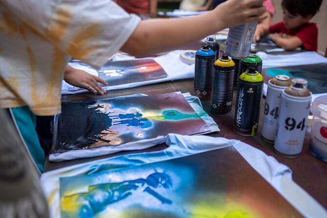 Museum Entrance with Stencil Art Workshop and Spray - Price and Value: Why $26.41 Makes Sense for a Take-Home Artwork