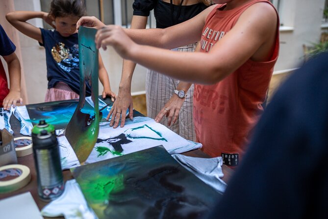 Museum Entrance with Stencil Art Workshop and Spray - Family-Friendly Urban Art With a Side of Activism