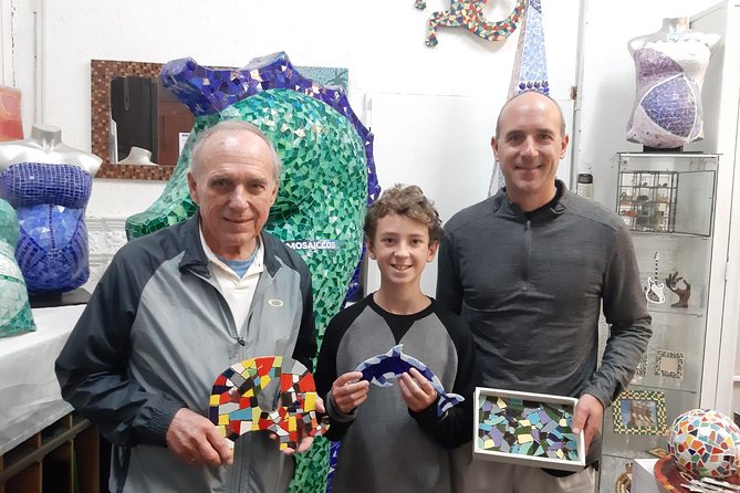 Offer: Be Gaudí mosaic class Barcelona for families (max 4 pax) - Materials Are Included, and the Studio Handles the Messy Part