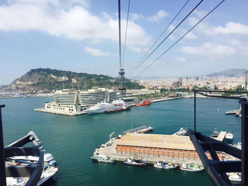 Panoramic Barcelona: Montjuïc, Cable Car, and Beach - Cable car through the heights: the 15-minute payoff