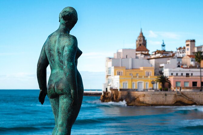 Photo Walking Tour Sitges Experience Beaches and Town - Your route from Oficina de Turisme Sitges to sunset by Sant Sebastián Beach