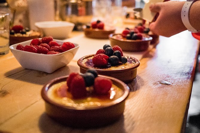 Premium Paella Cooking Class & 10 Spanish Tapas - What you cook: paella, Spanish omelette, Catalan cream, and more