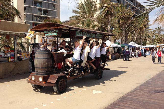 Private Barcelona Beer Bike Tour - What You Get on the Bike: 1 Liter Drinks, Music, and the Driver’s Role