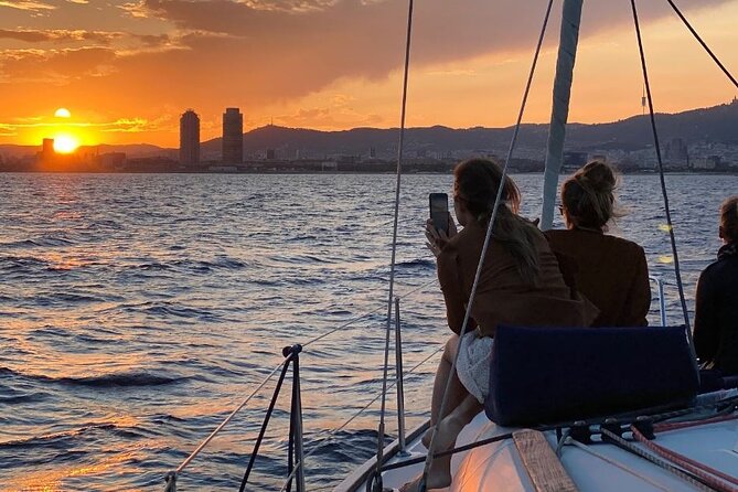 Private sailing trip from Barcelona with open bar - Swimming in the Mediterranean When Conditions Allow