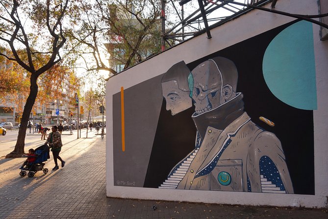 Raval Street Art and Graffiti Guided Tour in Barcelona - Seeing artists behind the works: the technical and social side
