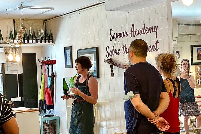 Sabre the Moment: Cava Sabrage Class in Barcelona - The cava sabrage technique: learn, then try it yourself