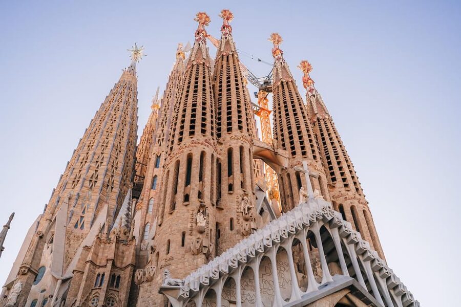Sagrada Familia with Official Guide & Fast-Track Entry - Inside the basilica: forest columns and stained glass with meaning