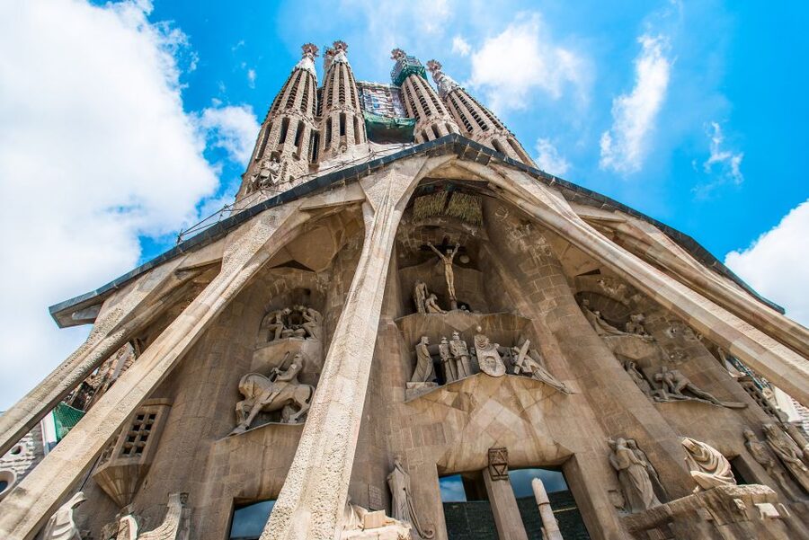 Skip-the-Line Barcelona & Montserrat Tour with Pick-up - Sagrada Família: outside views now, inside tickets if you want them