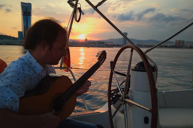 Sunset Sailing Experience w/ Live Spanish Guitar & Spanish Tapas - Entering the Yacht Scene at Moll de Mestral