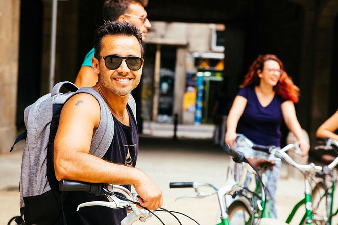The Beauty of Barcelona by Bike: Private Tour - Plaça Reial: the Gaudí lantern start that sets the mood
