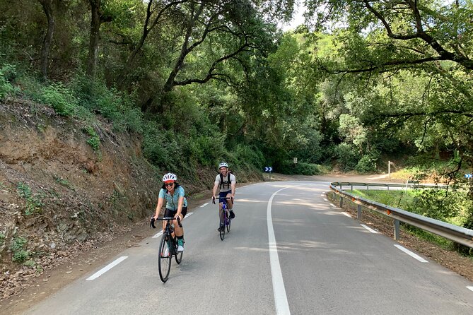 The hills around Barcelona by roadbike, private tour. Pick up/drop off included. - English-speaking and time-efficient for a half-day plan