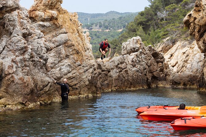 Tossa de Mar: Kayak & Snorkel Tour with Paella from Barcelona - Shower, change, then a real paella lunch by the sea
