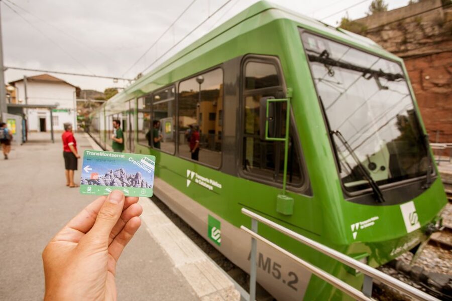 Trans Montserrat: Return Ticket and Audiovisual Exhibit - Meeting Point at Plaça de Catalunya: How to Start Without Wasting Time