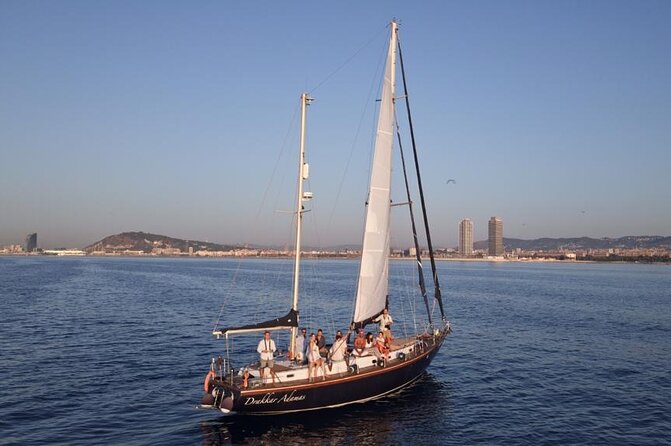 Unique 2 masts Classic Sailing Yacht in Barcelona - What You’ll See on the Water (City Views, Dolphins, and Sunset Light)