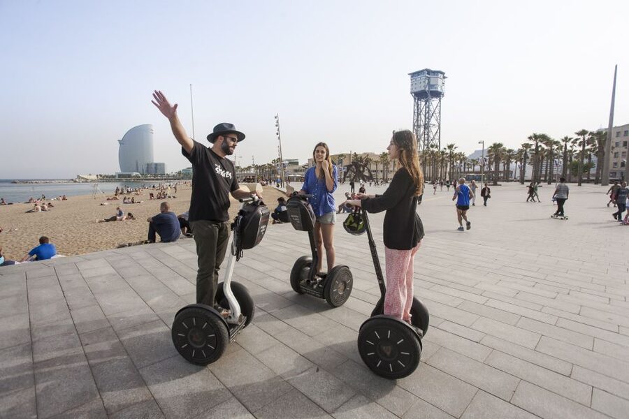 ❤️Welcome to Barcelona❤️ Segway Tour - Gothic Quarter essentials: Plaça dels Traginers, narrow streets, and quick photo stops